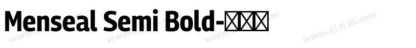 Menseal Semi Bold字体转换